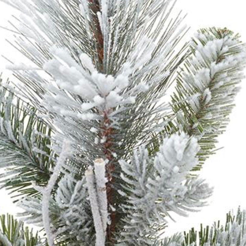 17" Snowed Pine Cone/Mixed Pine Spray ( YS7006-WH/GR )