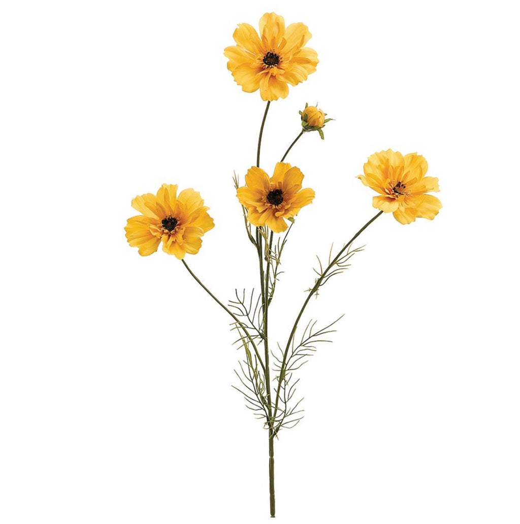 32" Faux Cosmos Spray ( FSC020-Yellow )