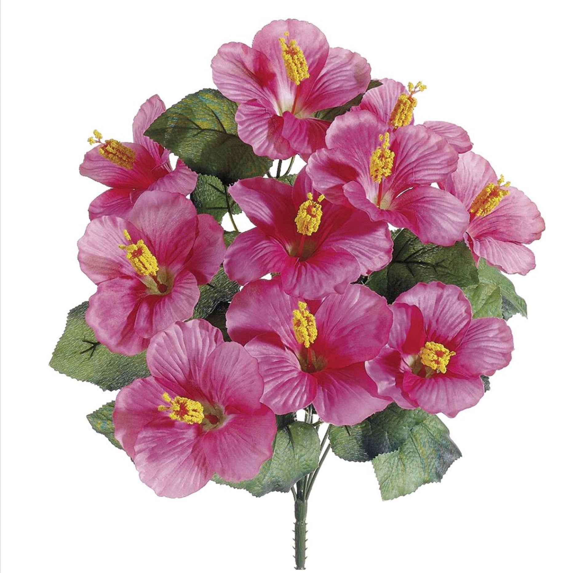 19'' Artificial Hibiscus Bush ( FBH168-Pink )