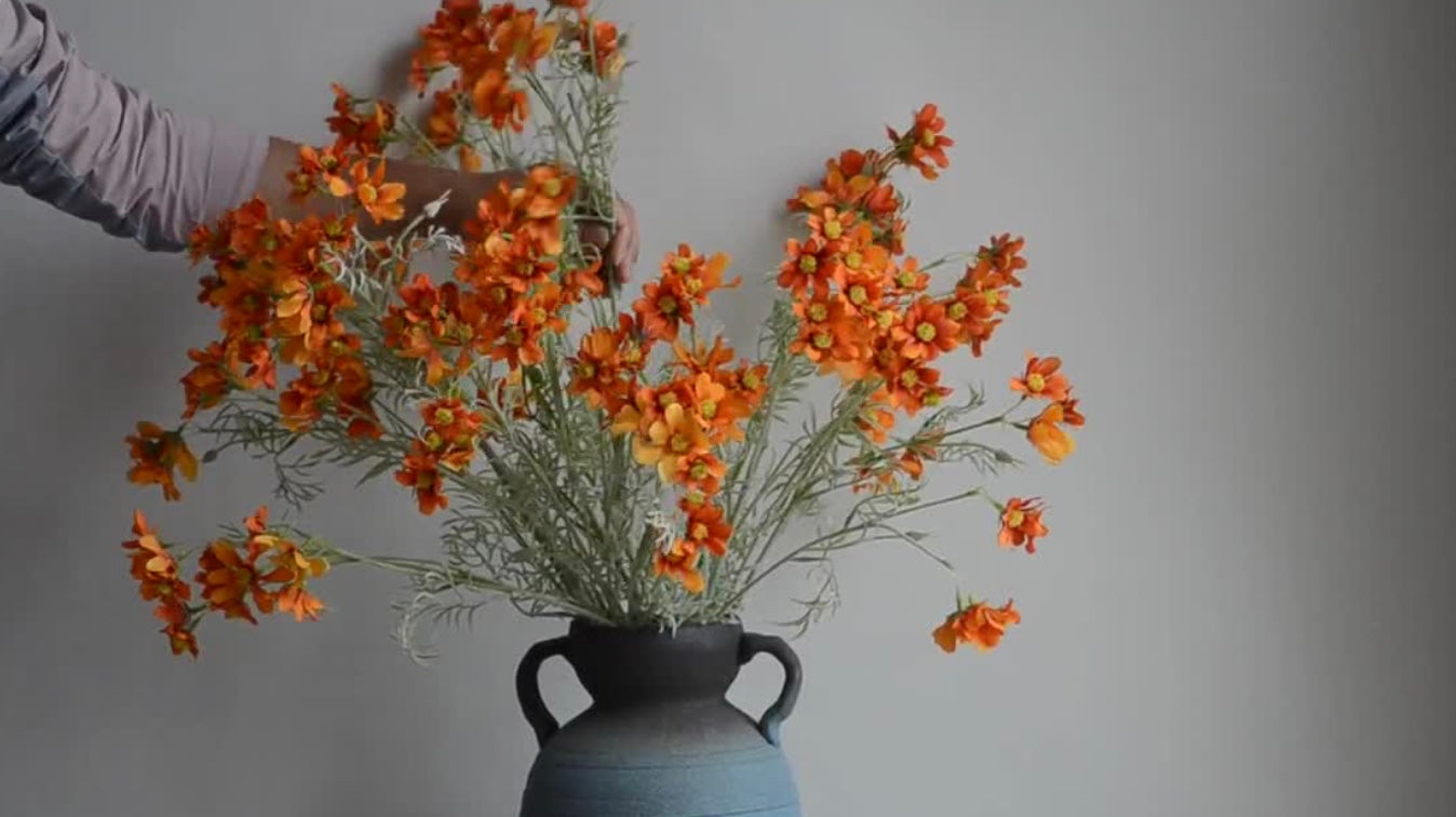 32" Faux Cosmos Spray ( FSC020-Orange )