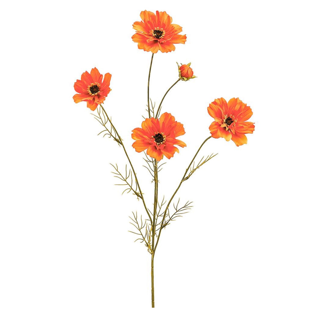 32" Faux Cosmos Spray ( FSC020-Orange )
