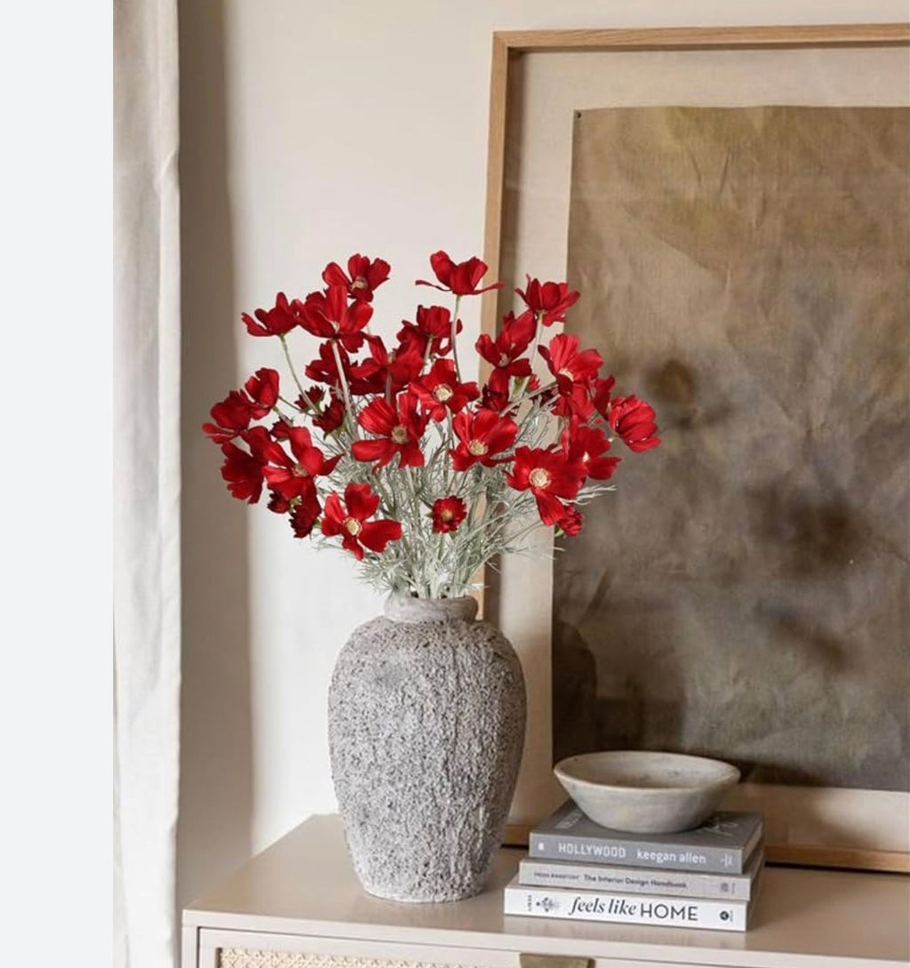 32" Faux Cosmos Spray ( FSC020-Red )