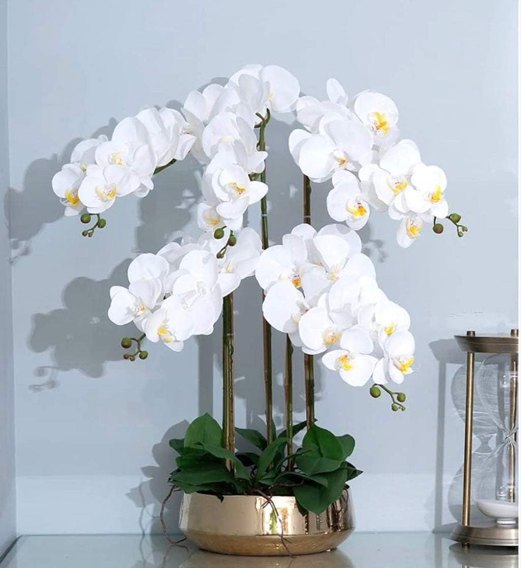 44.5” Real Touch Phalaenopsis Spray (FSO725-WH )
