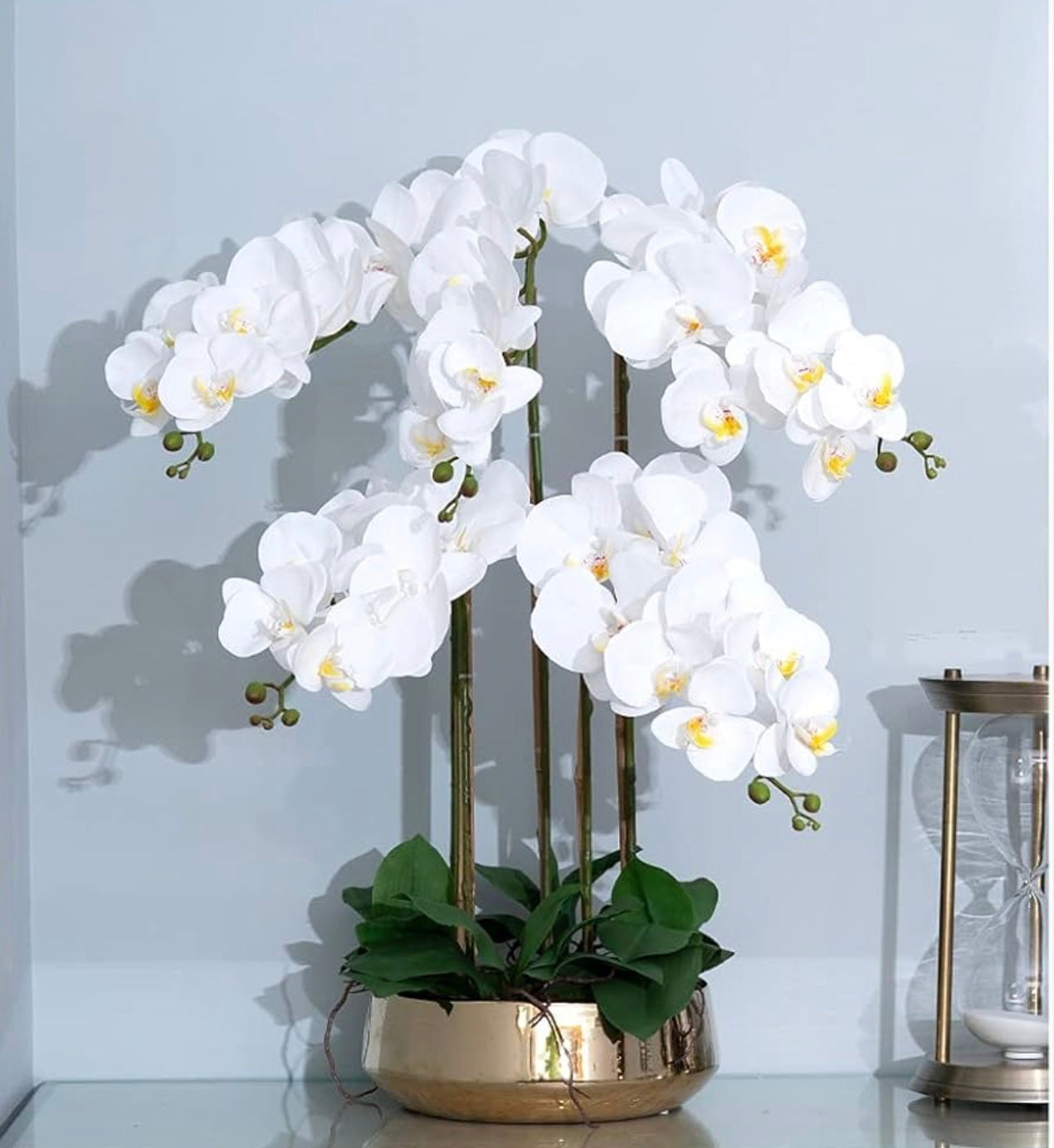 44.5” Real Touch Phalaenopsis Spray (FSO725-WH )