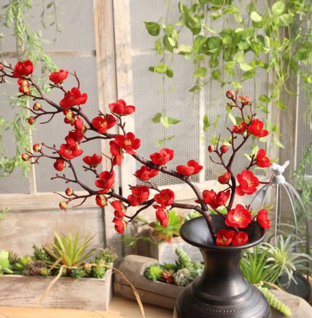 45.5" Peach Blossom Spray ( FP2033- RD )