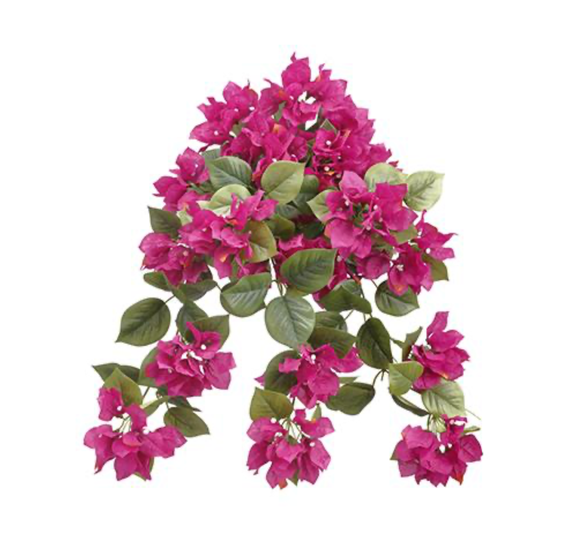 hanging bush plant Los Angeles Wholesaler | 24" Silk Bougainvillea Hanging Bush ( FBB103-Beauty )- International Silk Flowers