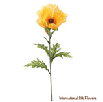 28''  Faux Poppy Spray ( FSP484-Yellow )