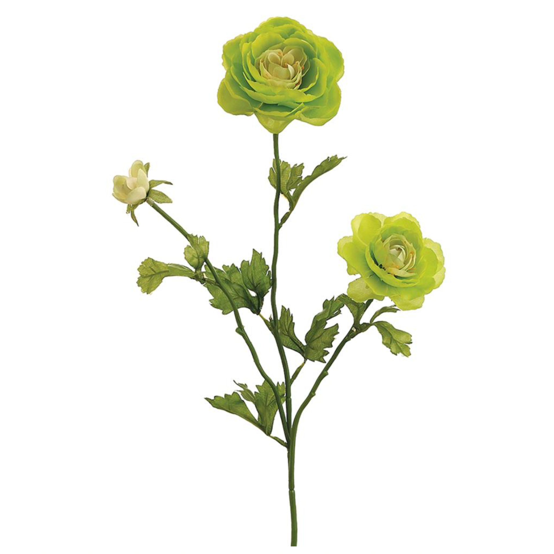 27” Faux Ranunculus Spray ( FSR502-GR )