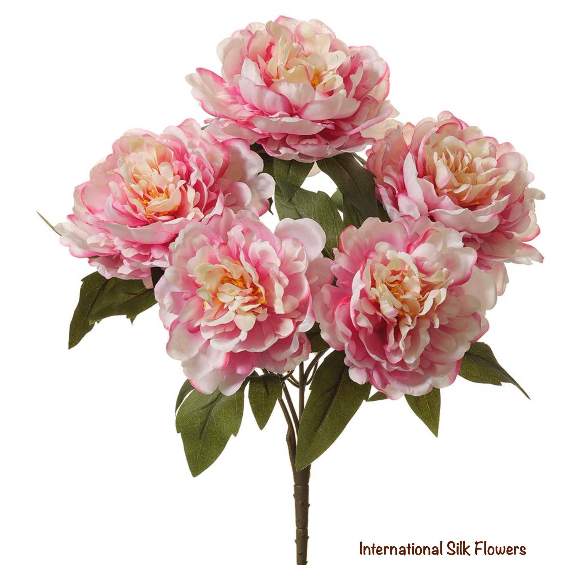 17'' Silk Peony Bush ( FBP791-Pink )