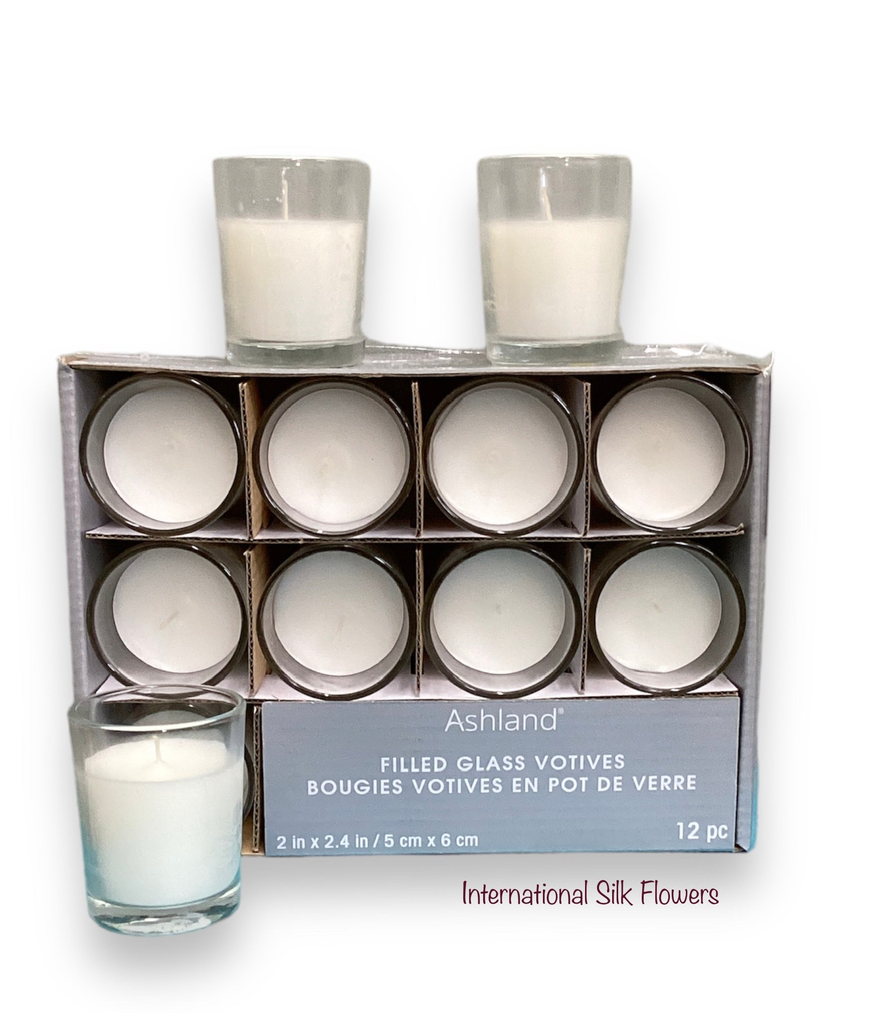 2.4'' Filled Glass Votives ( MP136302-White/Blanc )