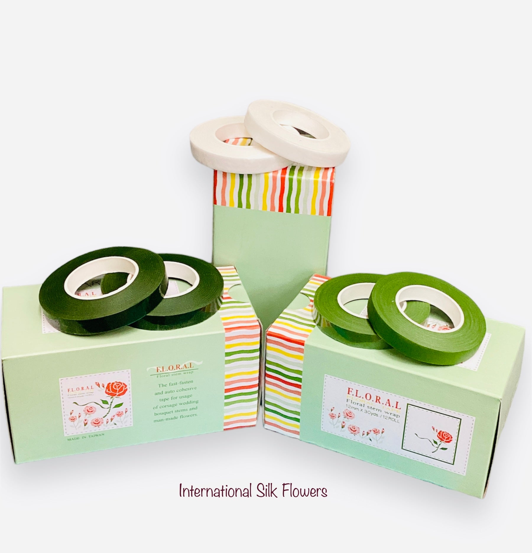 1/2'' Floral Stem Wrap Tape ( 8560-Green )