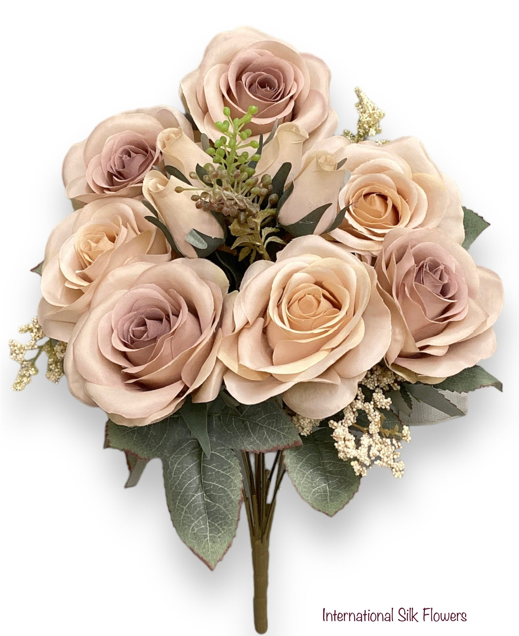 18.5” Rose/Rose Bud/Heather Bush ( TY1305-Lavender/Beige ) 192069