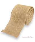 4'' Burlap Ribbon Plain ( 5936-Natural  )