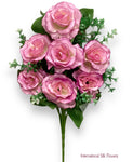 13'' Small Open Rose Bush ( J07001-Lavender )