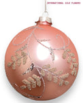 3.94'' CLASSIC GLASS ORNAMENT ( 303138-LIGHT PINK )