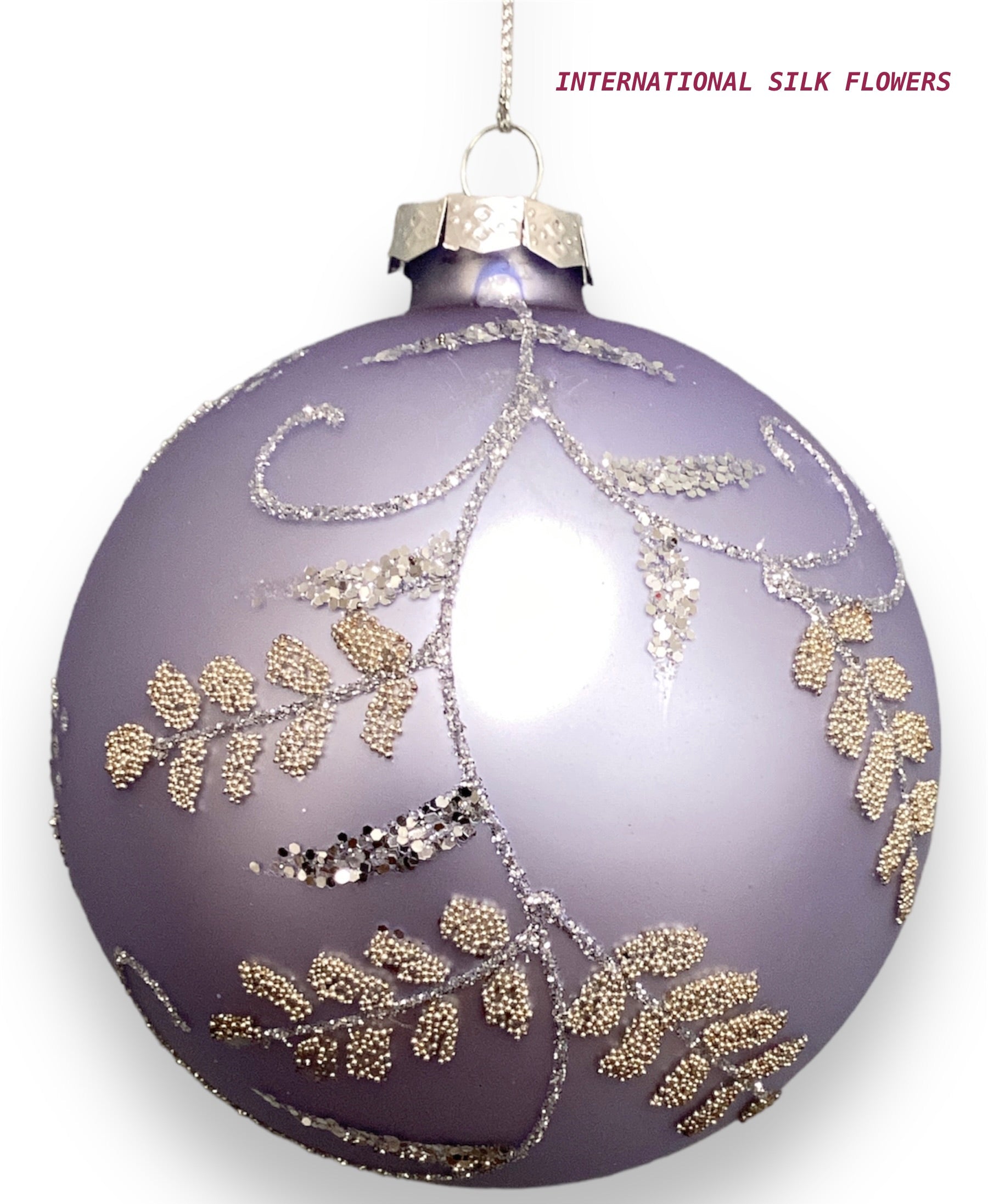 3.94'' CLASSIC GLASS ORNAMENT ( 303138-PEARL )