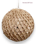 6''  BALL ORNAMENT ( 145857-Champagne )