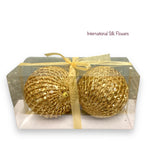 6''  BALL ORNAMENT ( 145857-GOLD )