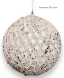 6''  BALL ORNAMENT ( 145857-WHITE )