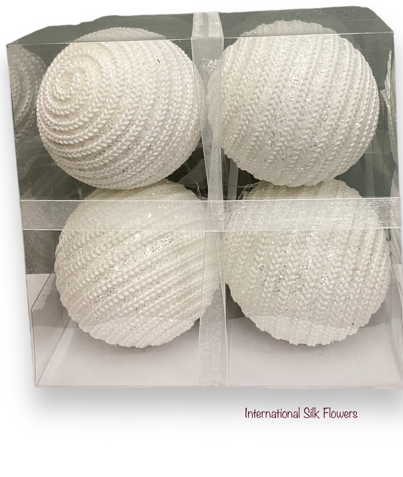 4.72'' BALL ORNAMENT ( 145776-WHITE )