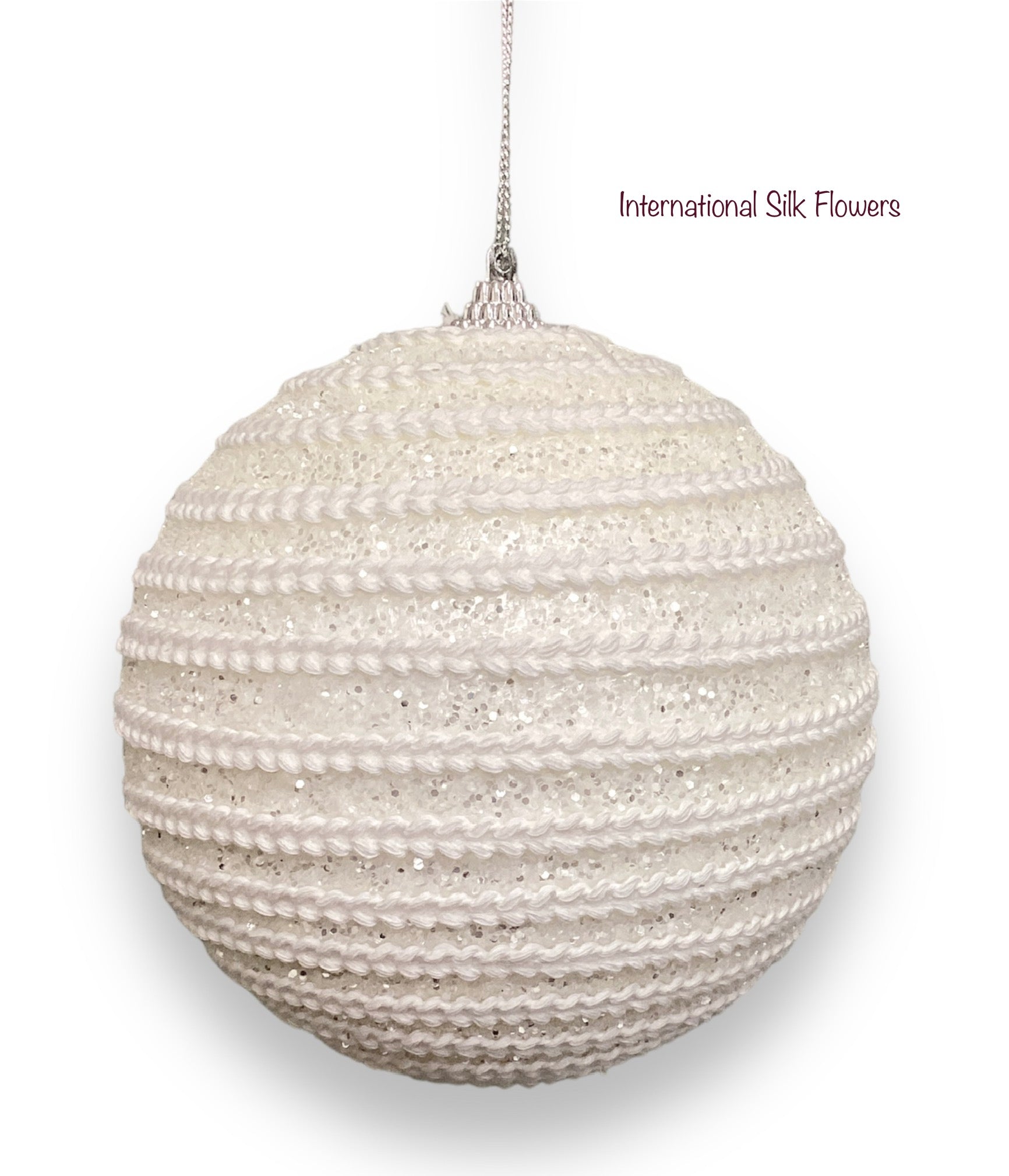 4.72'' BALL ORNAMENT ( 145776-WHITE )
