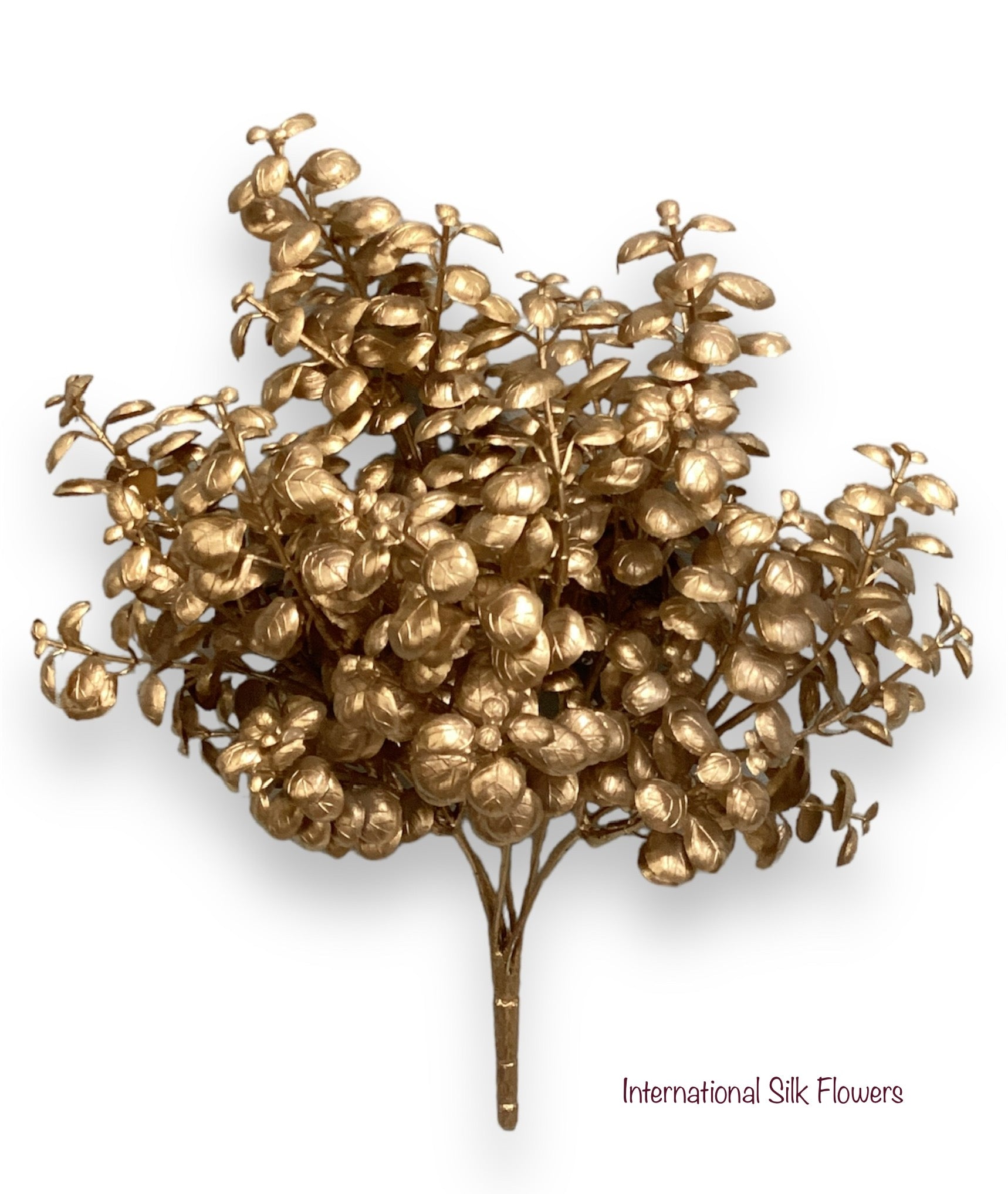 12" Metallic Boxwood Bush ( XAB225-Gold )
