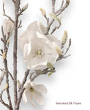 53.5" Glittered Magnolia Spray ( XFS079-White )