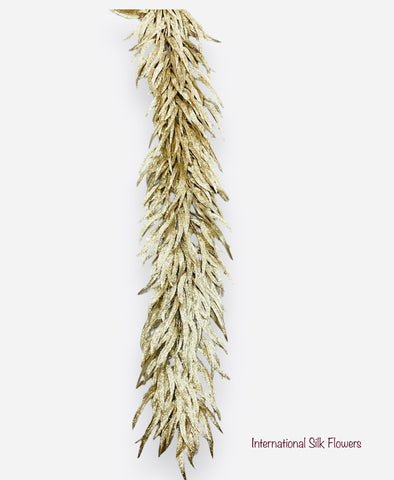 73" Glittered Grass Garland ( XAG309-GOLD )