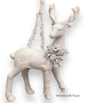 12'' SNOWED DEER ( 131563-White  )