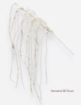 42" Glittered Bead Hanging Spray ( XAS804-WHITE )