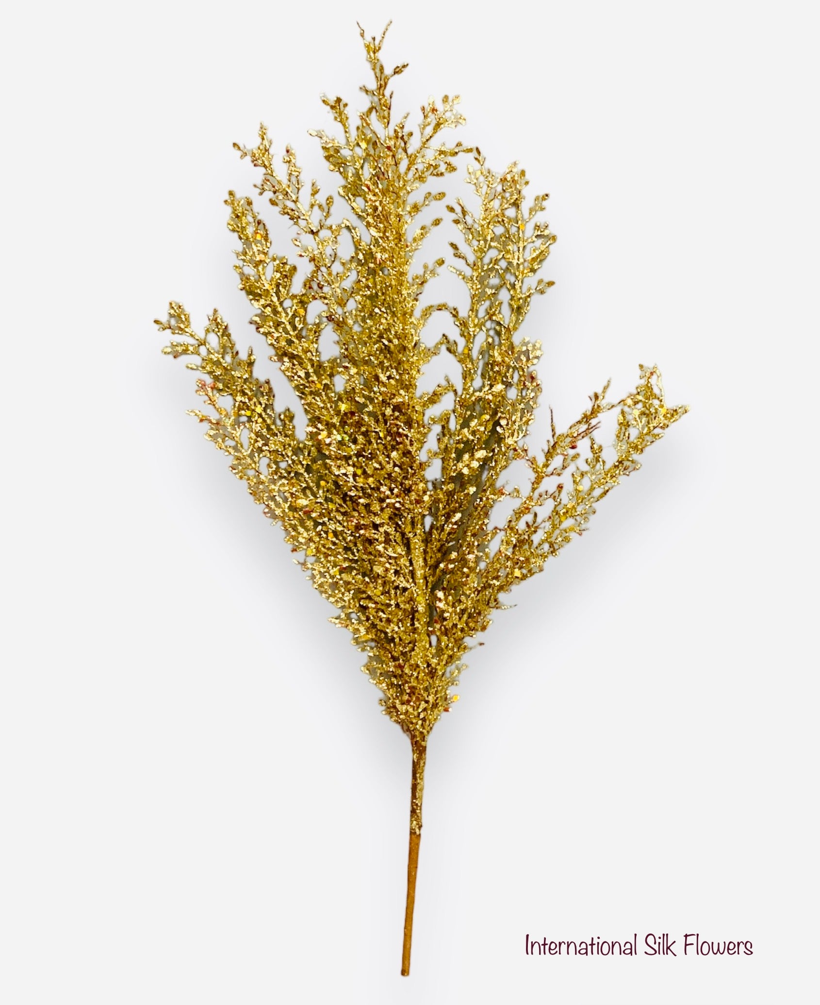 24'' FERN GLITTER BUSH ( 160075-GOLD )