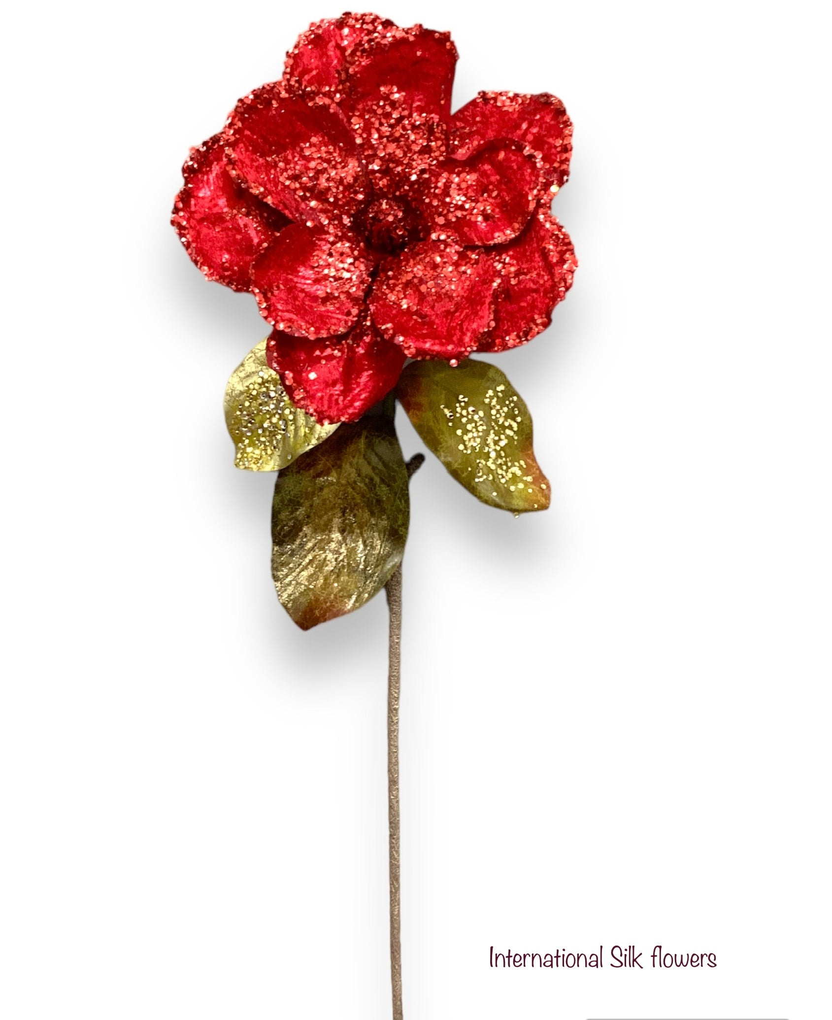 32'' MAGNOLIA FLOWERS SPRAY ( 264854-RED )