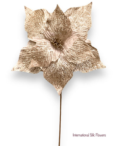 34'' POINSETTIA STEM ( 265140-CHAMPAGNE )