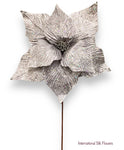 34'' POINSETTIA STEM ( 265140-SILVER )