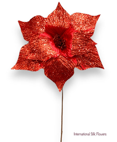 34'' POINSETTIA STEM ( 265140-RED )