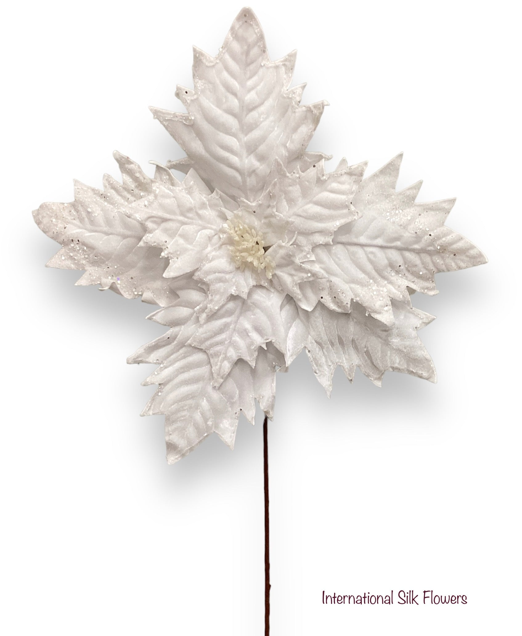 34'' POINSETTIA STEM ( 265252-WHITE )