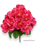 17" Satin Peony Bush ( INT1227-Fushia )