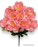 17" Satin Peony Bush ( INT1227-Baby Pink )