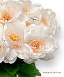 17" Satin Peony Bush ( INT1227-Cream )