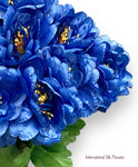 17" Satin Peony Bush ( INT1227-Royal Blue )