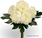 15" Silk Peony Bouquet ( 30597-Cream )