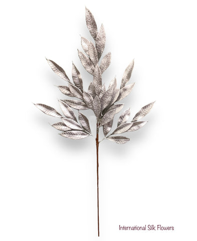 28'' Bay Leaf Spray ( 131709-Silver )