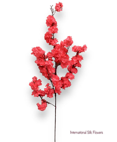 51" Faux Cherry Blossom Spray ( INT009-HOT PINK )
