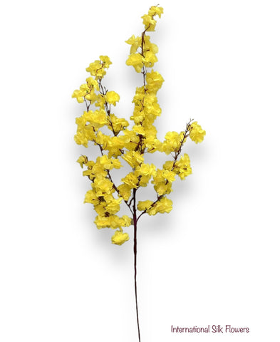 51" Faux Cherry Blossom Spray ( INT009-Yellow ) SS009