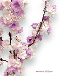 51" Faux Cherry Blossom Spray ( INT009-Lavander ) SS009