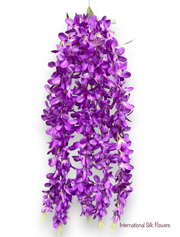 32'' Hanging Orchid Bush ( INT5130-Lavender )