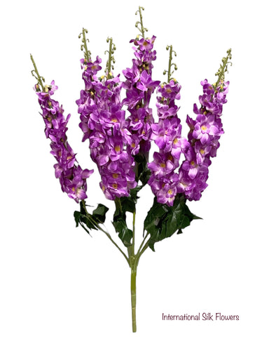 25.5" Artificial Delphinium Bush ( INT918-Purple )