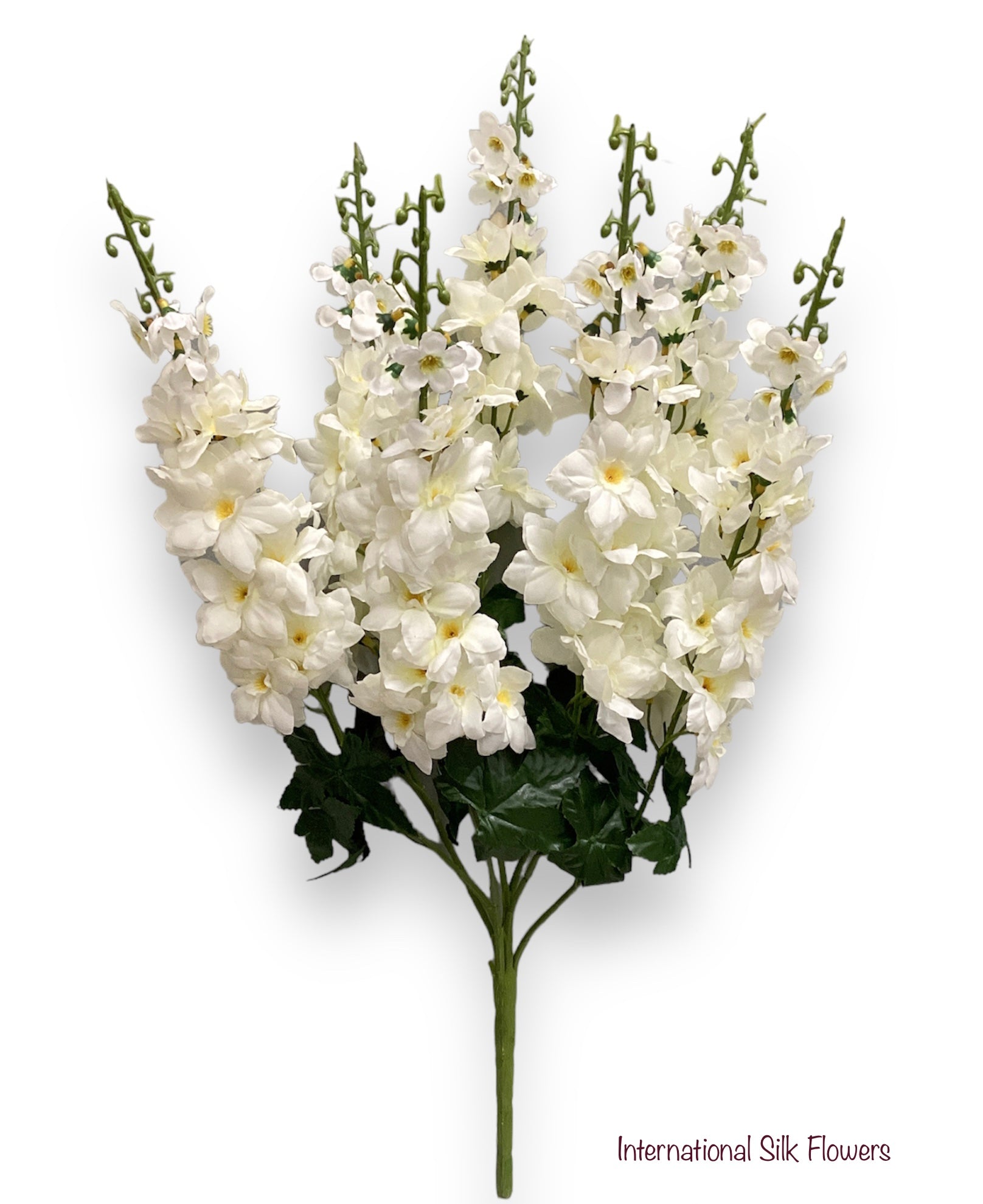 25.5" Artificial Delphinium Bush ( INT918-Cream )