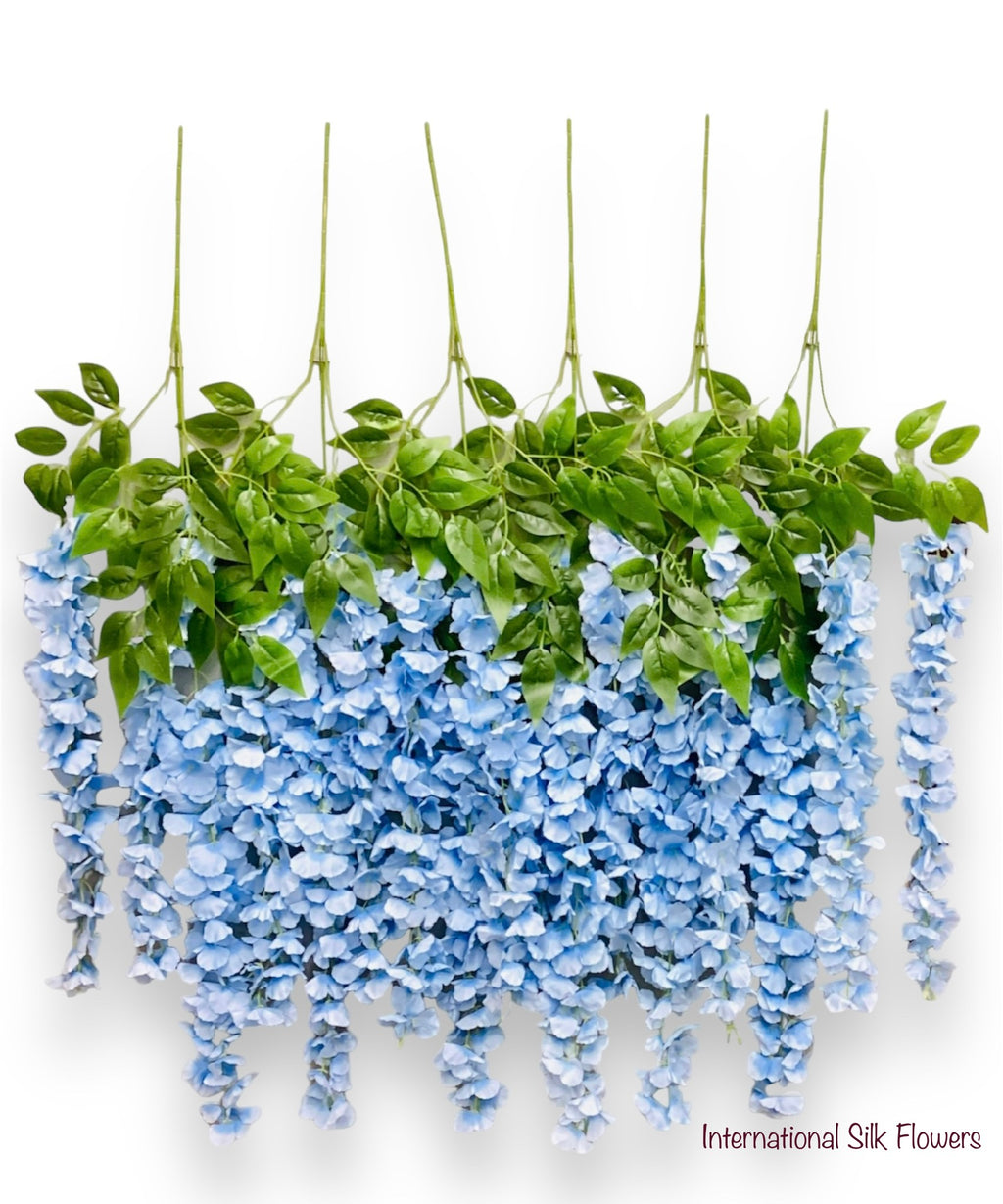 42'' Hanging Wisteria ( INT1226-#3 Baby Blue )