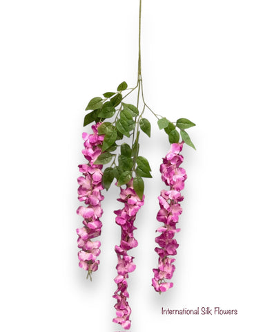 42'' Hanging Wisteria ( INT1226-Fushia )